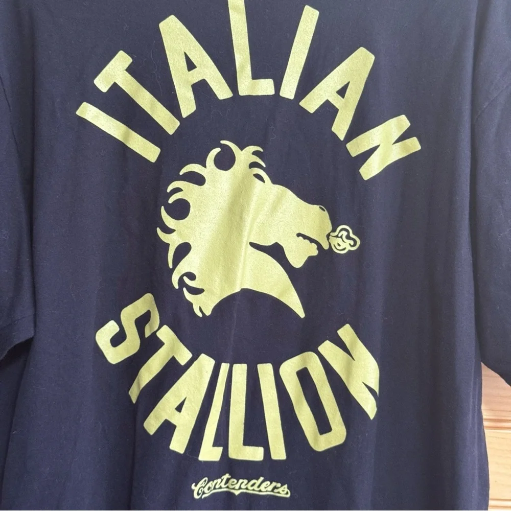 Contenders Rocky Italian Stallion Black Tee XL
